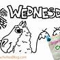 Printable Wacky Wednesday Coloring Pages