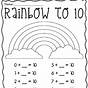 Rainbow Friends Of 10 Worksheet