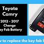 Toyota Camry 2019 Key Battery