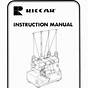 Riccar Sewing Machine Manual