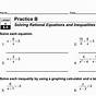 Solving Equations And Inequalities Worksheet Answers