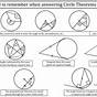 Circle Geometry Theorems Worksheet Pdf