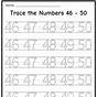 Printable Numbers 1 To 50 Worksheets