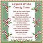 Printable Candy Cane Legend