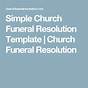 Printable Church Funeral Resolution Pdf