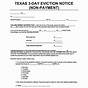 Printable 3 Day Eviction Notice Texas Pdf