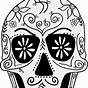 Day Of The Dead Skull Template Printable