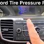 2018 Honda Accord Tire Pressure