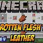 Rotten Flesh To Leather Minecraft