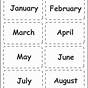 Free Months Of The Year Printables