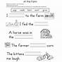 Kindergarten Fill In The Blank Worksheets