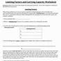Carrying Capacity And Limiting Factors Worksheets 1 Answer K