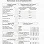 Federal Tax Deductions Worksheet