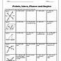 Geometry Points Lines And Planes Worksheet