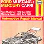 Ford Mustang Shop Manual