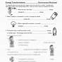Energy Transformation Practice Worksheet
