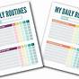 Daily Routine Chart Template