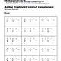 Find Common Denominator Worksheets