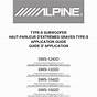Alpine Sws 10d4 Owner's Manual