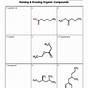 Organic Compounds Worksheets Answers