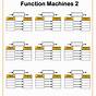 Function Machines Worksheets