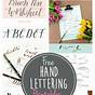 Free Hand Lettering Worksheets