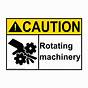 Warning Stickers For Machinery