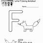 F Worksheet For Kindergarten