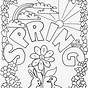 Printable Spring Coloring Sheets