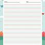 Lined Paper For Third Grade Printable