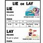 Lie Lay Worksheet