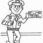 Mail Carrier Color Sheet