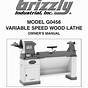 Grizzly H8259 Benchtop Wood Lathe Owner Manual
