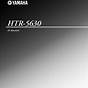 Yamaha Htr 5630 Manual