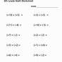 Math Worksheets For 8th Graders Printable