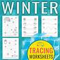 Preschool Tracing Worksheets Winter