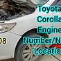 Toyota Corolla 2008 Engine