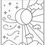 Sun And Moon Coloring Pages Printable