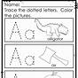 Kindergarten Abc Trace Worksheet