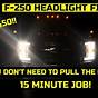 2019 Ford F250 Headlight Bulb Size