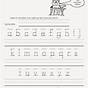 Tracing Words Template