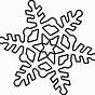 Simple Snowflake Coloring Pages Printable
