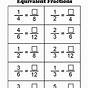 Equivalent Fractions Worksheets Grade 6