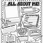 Template All About Me Worksheet Free Pdf