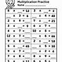 Fill In Times Table Worksheet