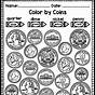 Identifying Coins Worksheets