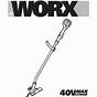 Worx Wg154 Owners Manual