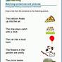 Sentence Reading Worksheets For Kindergarten
