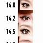 Eye Contact Size Chart