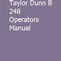 Taylor Dunn B2-48 Parts Manual
